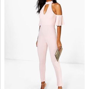 BooHoo Halter Neck Jumpsuit